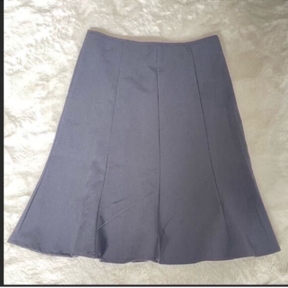 Pleated knitted skirt in gray Size Small - Picture 15 of 15